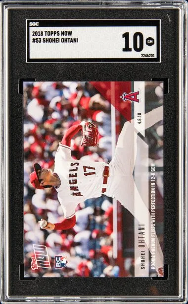2018 Topps Now Shohei Ohtani Null #53 card image