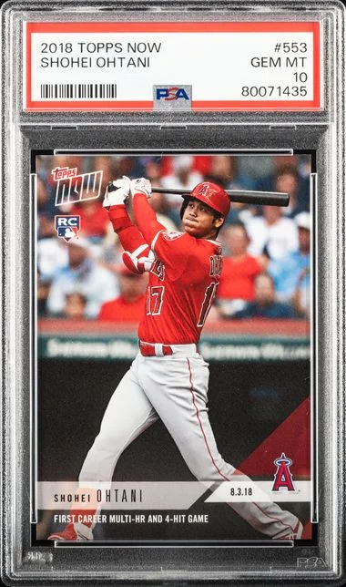 2018 Topps Now Shohei Ohtani #553 card image