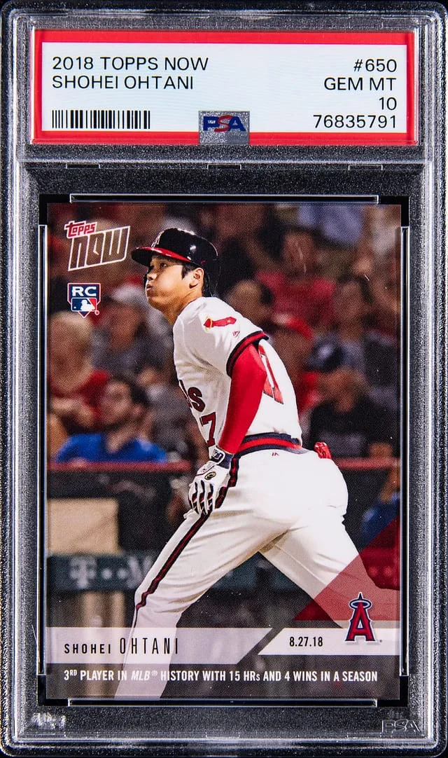 2018 Topps Now Shohei Ohtani #650 card image