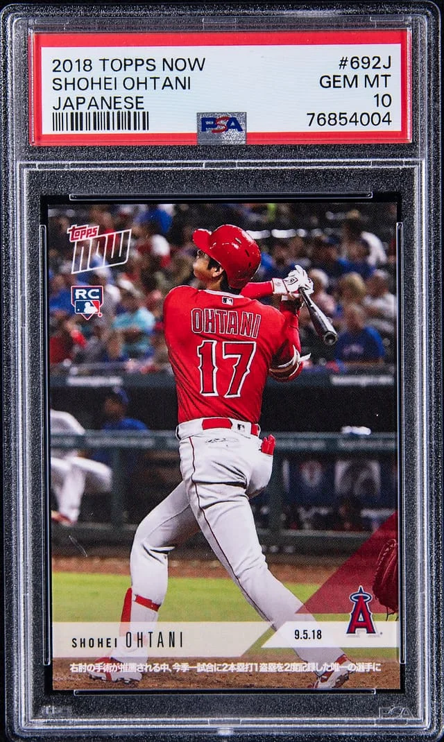 2018 Topps Now Shohei Ohtani Japanese #692J card image