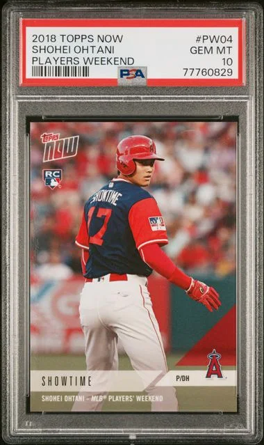 2018 Topps Now Shohei Ohtani Players Weekend #PW-04 card image