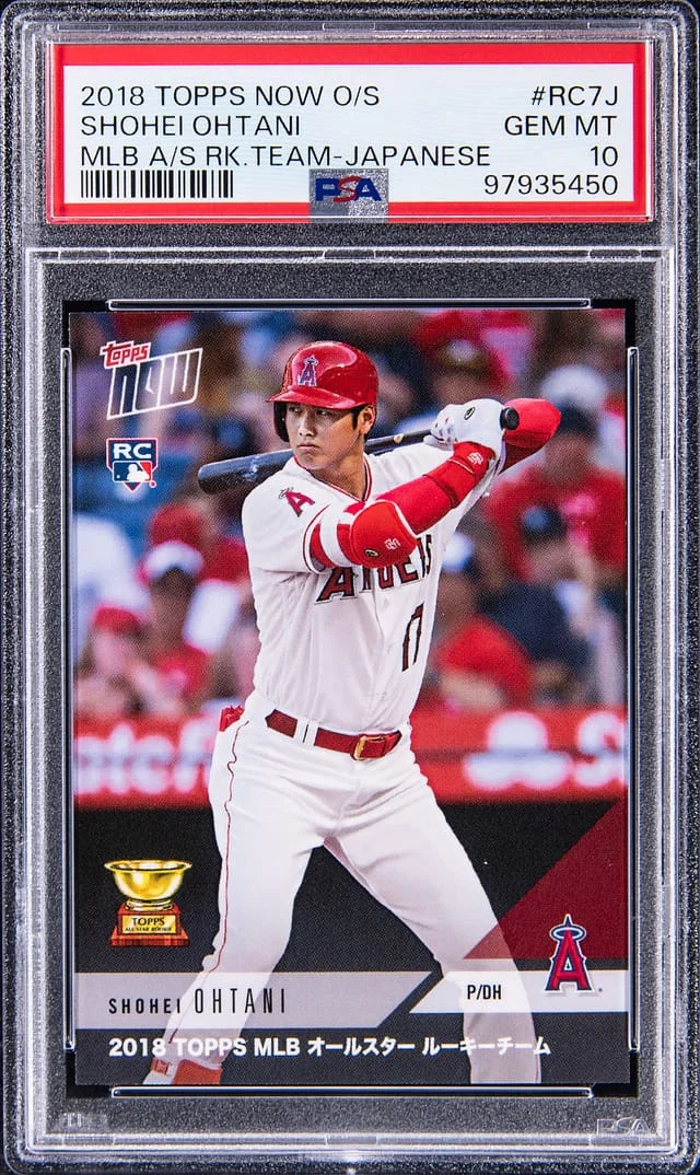 2018 Topps Now Shohei Ohtani Off-Season MLB All-Star Team Japanese #RC7J card image