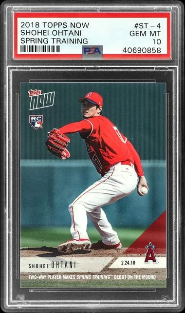 2018 Topps Now Shohei Ohtani Spring Training #ST-4 card image
