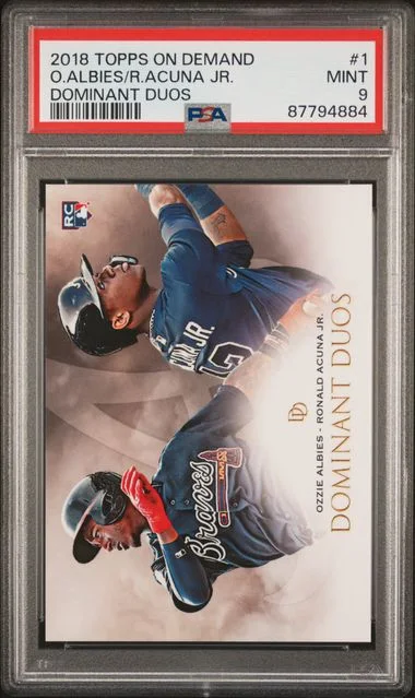 2018 Topps Ozzie Albies/Ronald Acuna Jr. On Demand Dominant Duos #1 card image