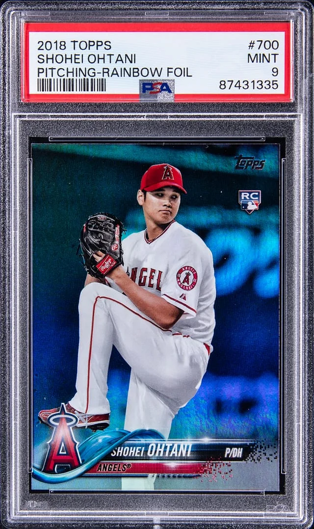 2018 Topps, Pitching Rainbow Foil Shohei Ohtani #700 card image