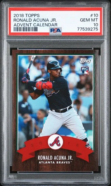 2018 Topps Ronald Acuna Jr. Advent Calendar #10 card image