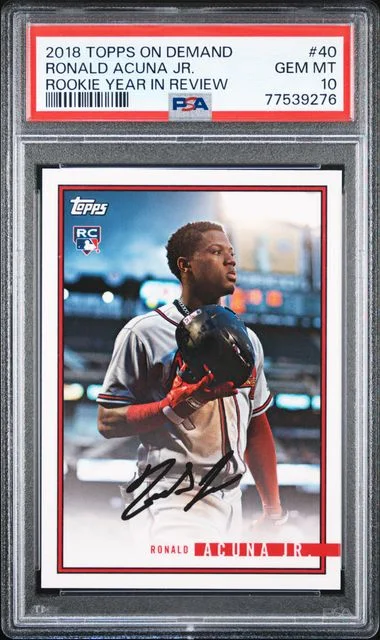 2018 Topps Ronald Acuna Jr. On Demand Year In Review #40 card image