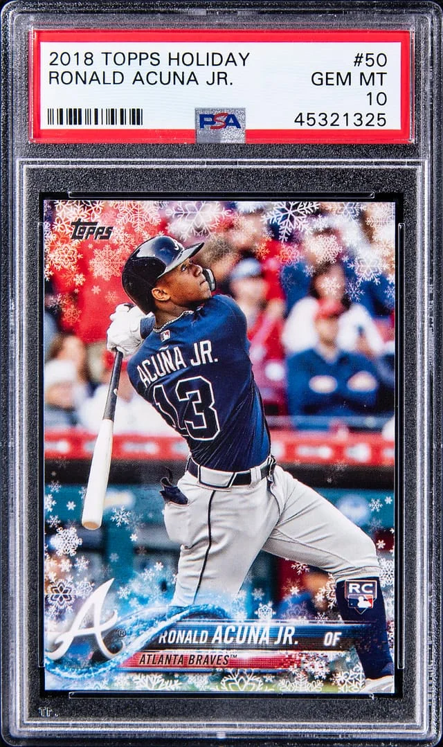 2018 Topps Ronald Acuna Jr. Holiday #50 card image