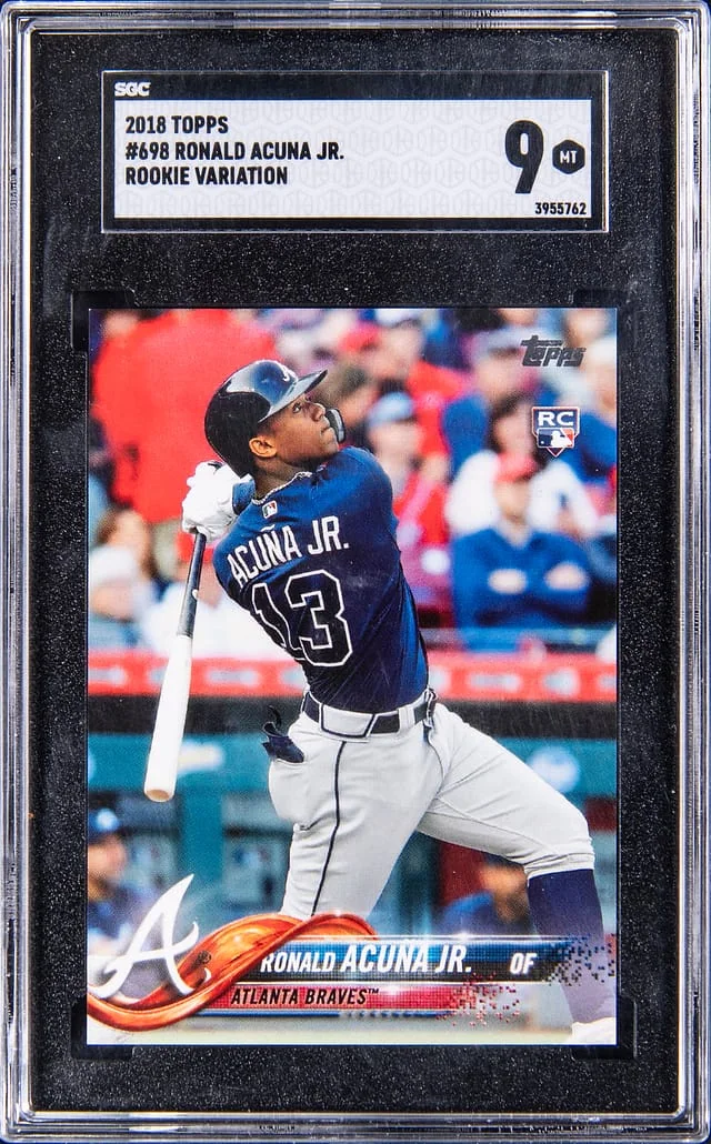 2018 Topps Ronald Acuna Jr. Variation #698 card image