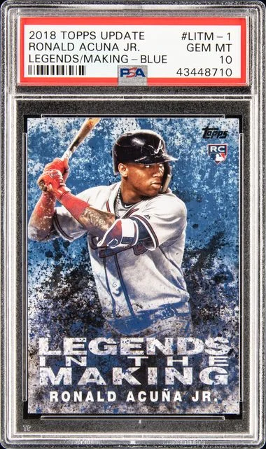 2018 Topps Ronald Acuna Jr. Legends In The Making Blue #LITM-1 card image