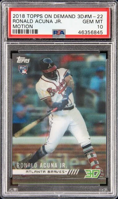 2018 Topps Ronald Acuna Jr. On Demand 3D Motion #M-22 card image