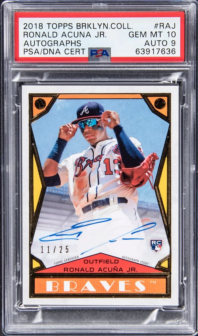 2018 Topps Ronald Acuna Jr Brooklyn Collection Autograph #RC2-RAJ card image