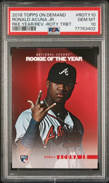 2018 Topps Ronald Acuna Jr. On Demand Year In Review Of The Year Tribute #Roty10 card image
