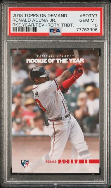2018 Topps Ronald Acuna Jr. On Demand Year In Review Of The Year Tribute #Roty7 card image