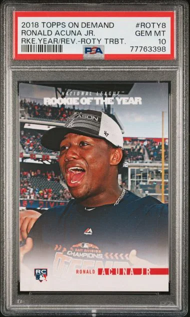 2018 Topps Ronald Acuna Jr. On Demand Year In Review Of The Year Tribute #Roty8 card image