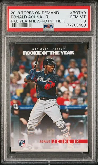 2018 Topps Ronald Acuna Jr. On Demand Year In Review Of The Year Tribute #Roty9 card image