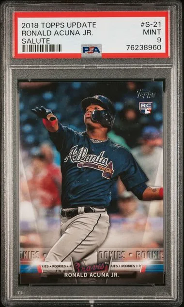 2018 Topps Ronald Acuna Jr. Salute #S-21 card image