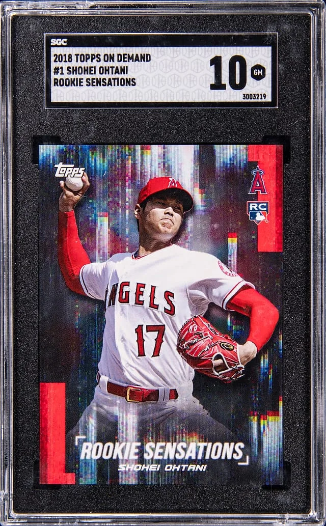 2018 Topps Shohei Ohtani On Demand Sensations Pitching #1 card image