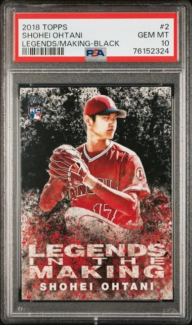 2018 Topps Shohei Ohtani Legends In The Making Black #2 card image