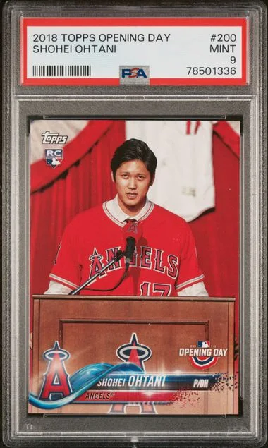 2018 Topps Shohei Ohtani Opening Day Cyan Printing Plate #200 card image