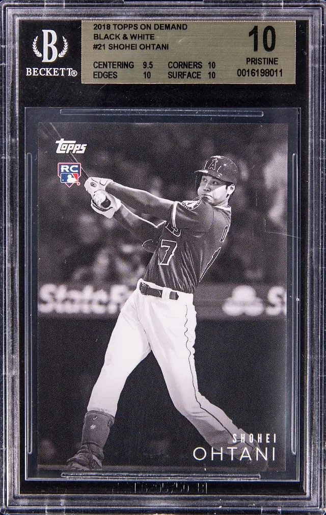 2018 Topps Shohei Ohtani On Demand Black & White #21 card image