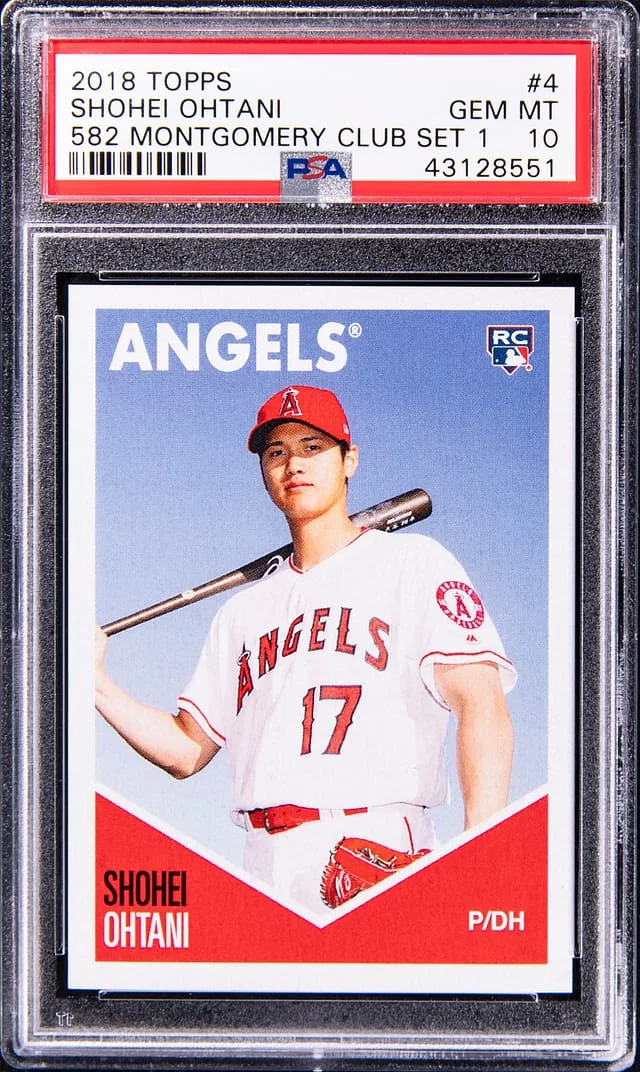 2018 Topps Shohei Ohtani 582 Montgomery Club Set 1 #4 card image