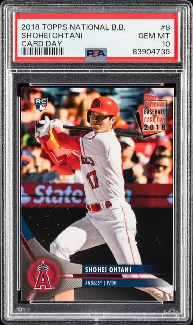 2018 Topps Shohei Ohtani National Baseball Card Day #8 card image