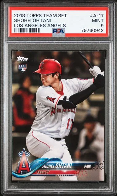 2018 Topps Shohei Ohtani Team Set Los Angeles Angels #A-17 card image