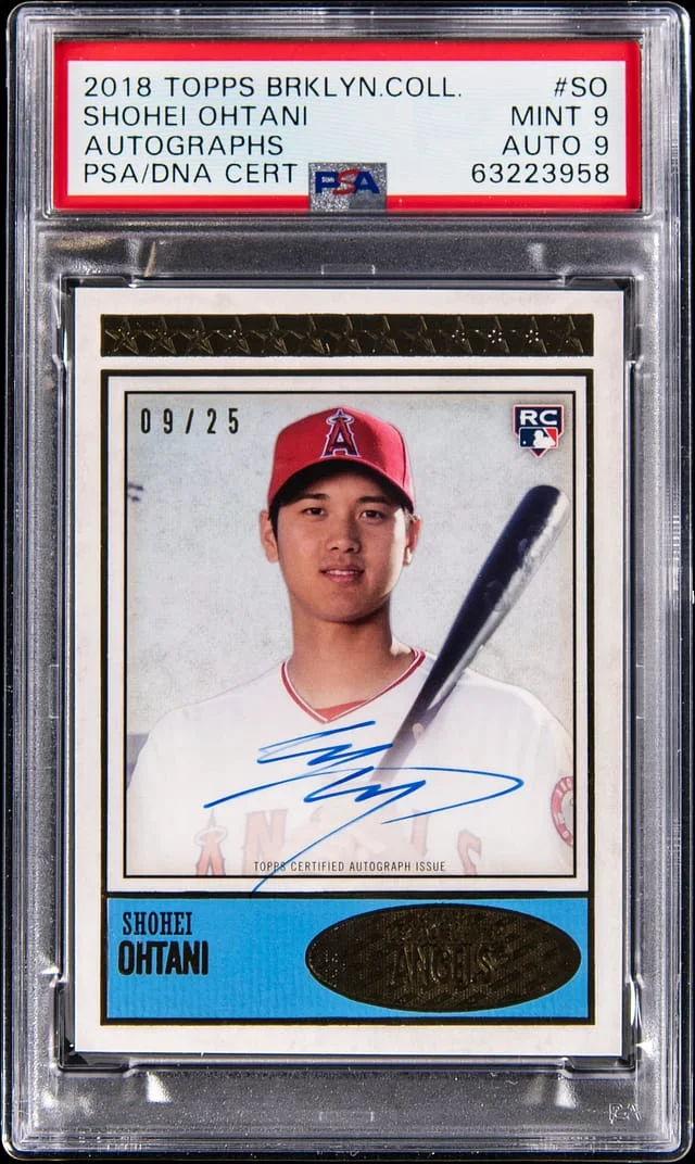 2018 Topps Shohei Ohtani Brooklyn Collection Autographs #BC1-SO card image