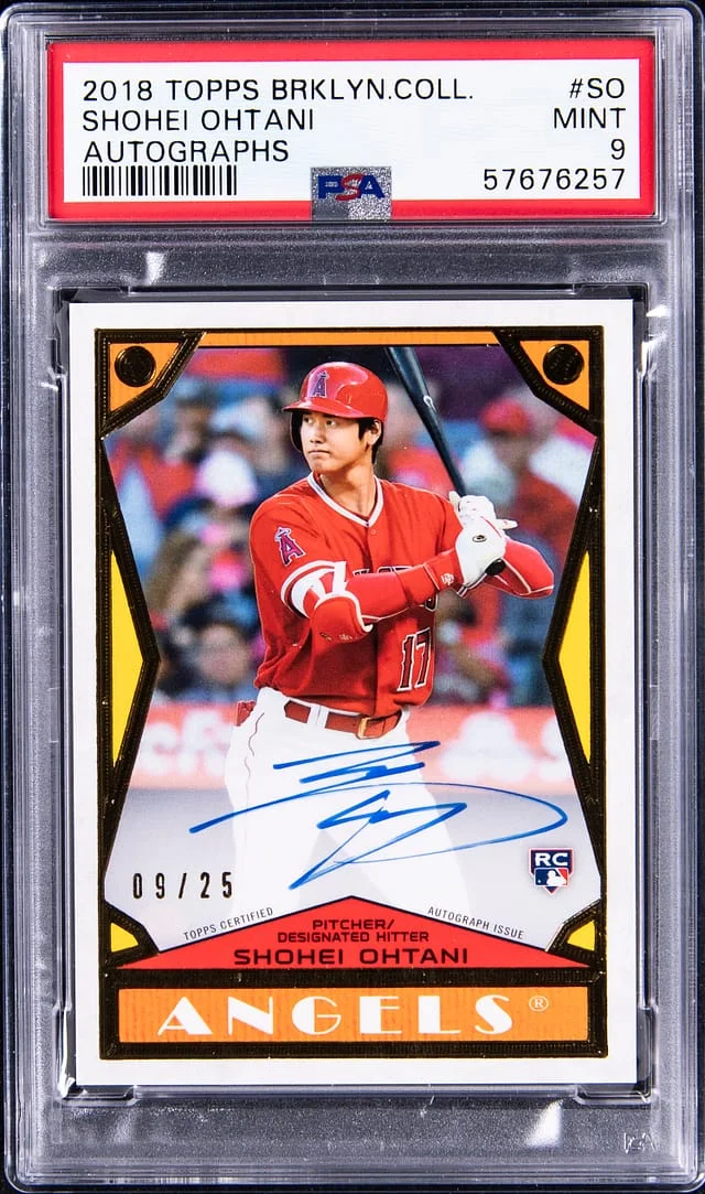 2018 Topps Shohei Ohtani Brooklyn Collection Autograph #BC2-SO card image