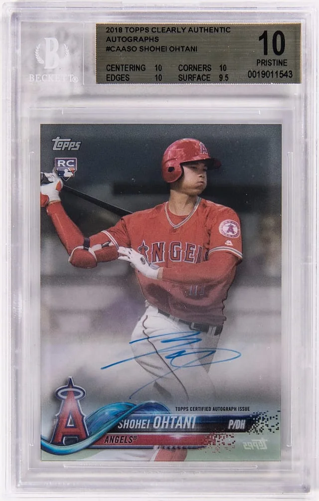 2018 Topps Shohei Ohtani Clearly Authentic Autographs Black #CAA-SO card image