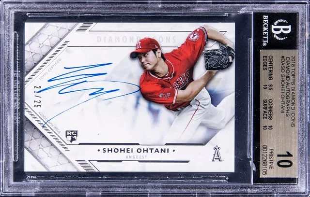 2018 Topps Shohei Ohtani Diamond Icons Diamond Autographs #DA-SO card image