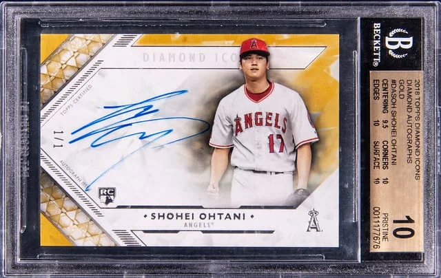 2018 Topps Shohei Ohtani Diamond Icons Diamond Autograph Red #DA-SOH card image