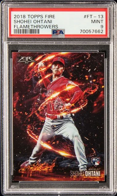 2018 Topps Shohei Ohtani Fire Flamethrowers #Ft-13 card image