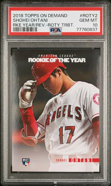 2018 Topps Shohei Ohtani On Demand Year In Review Of The Year Tribute #Roty2 card image