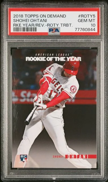 2018 Topps Shohei Ohtani On Demand Year In Review Of The Year Tribute #Roty5 card image