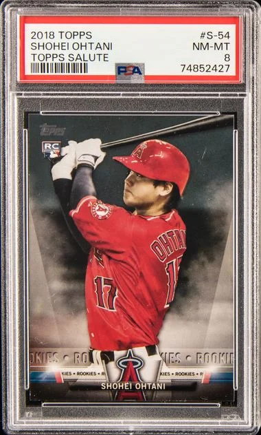 2018 Topps Shohei Ohtani Salute Black #S-54 card image