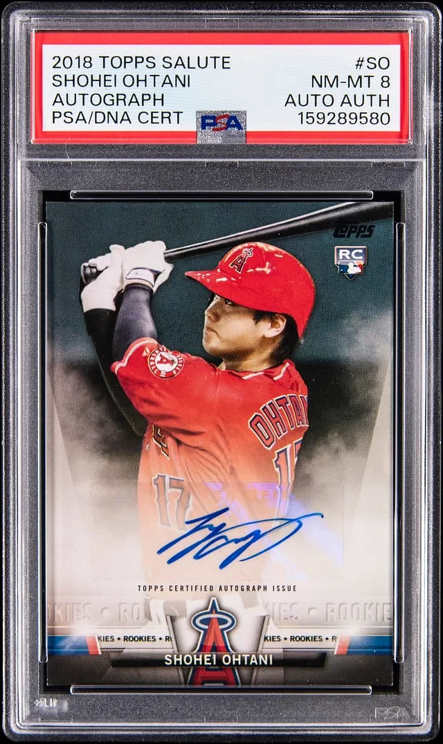 2018 Topps Shohei Ohtani Salute Autograph #SA-SO card image