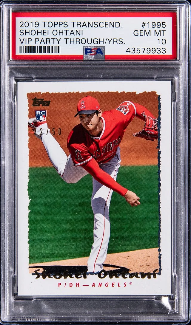 2018 Topps Shohei Ohtani Transcendent VIP Party Through The Years #SO-1995 card image
