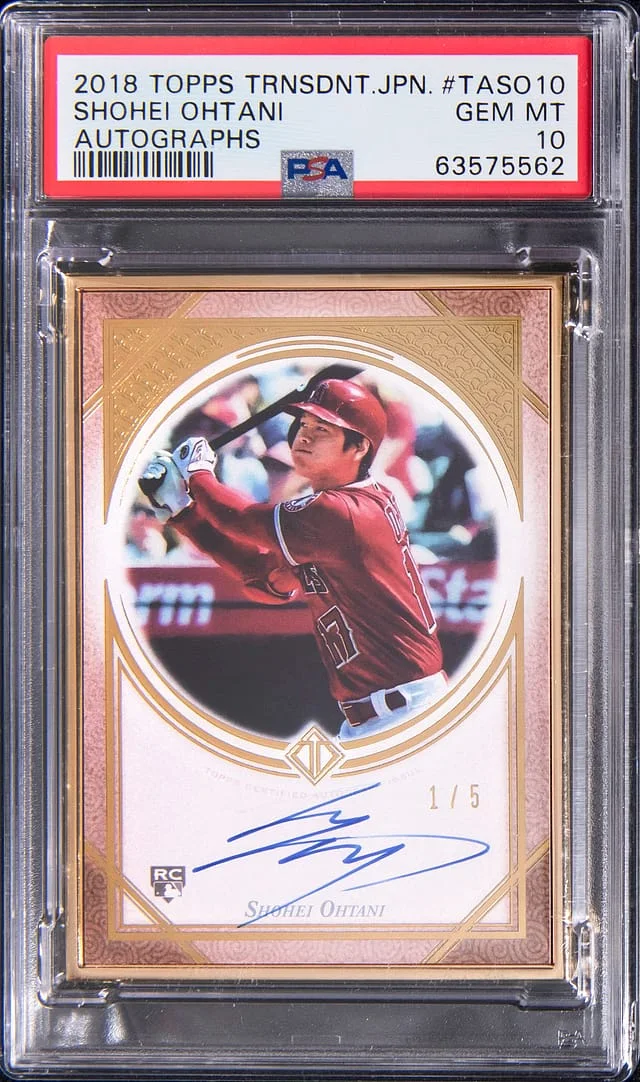 2018 Topps Shohei Ohtani Transcendent Collection Japan Autographs #TA-SO10 card image