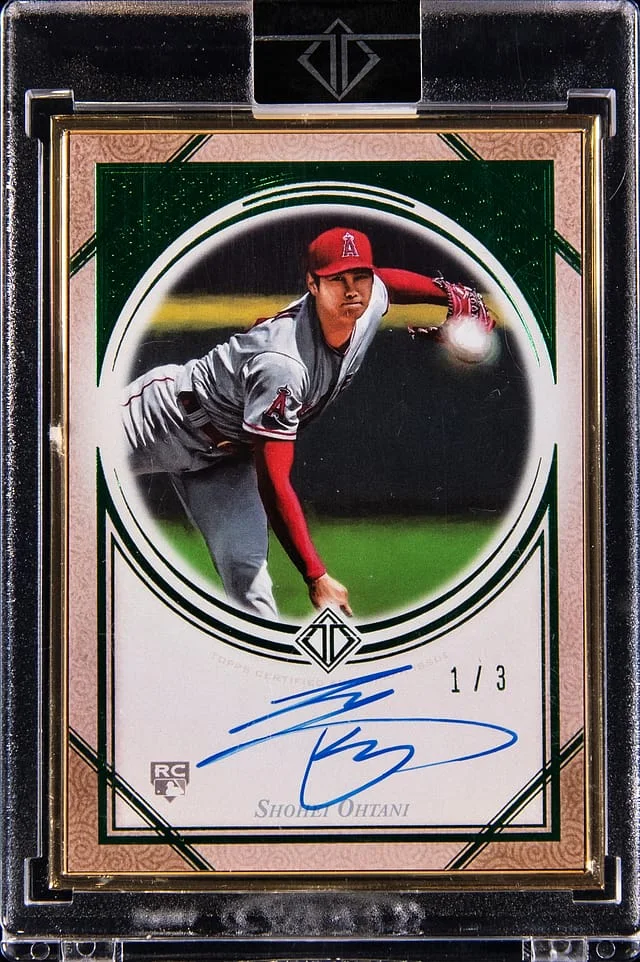 2018 Topps Shohei Ohtani Transcendent Collection Japan Edition Transcendent Collection Autographs Emerald #TA-SO20 card image