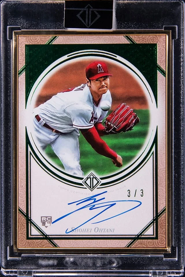 2018 Topps Shohei Ohtani Transcendent Japan Edition Autographs Emerald #TA-SO25 card image