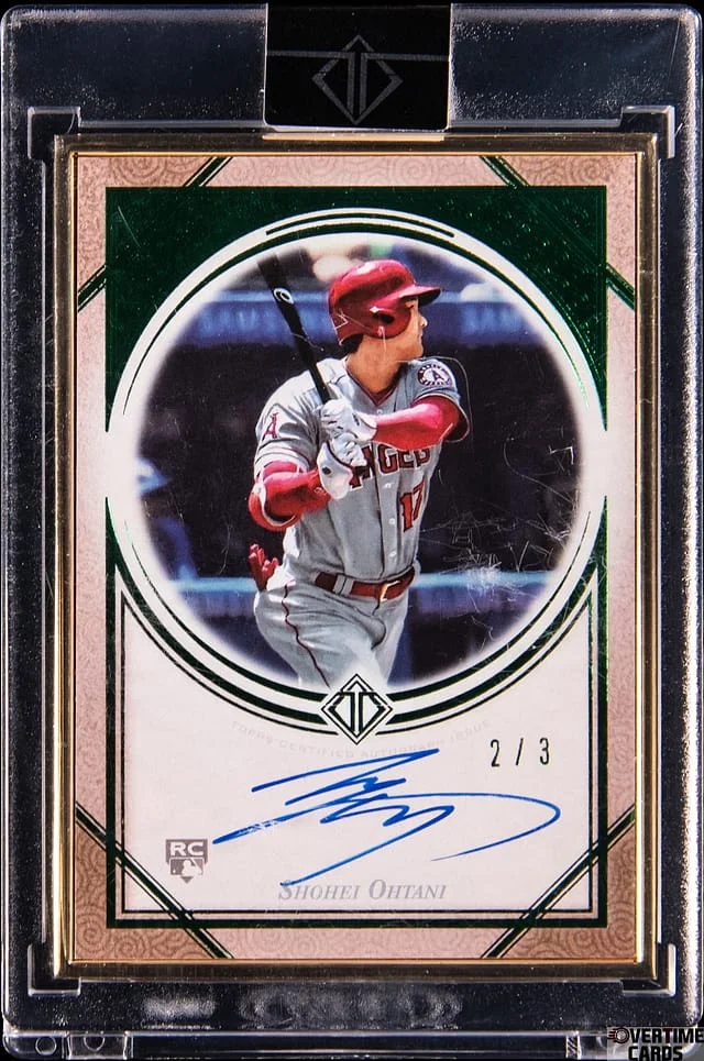 2018 Topps Shohei Ohtani Transcendent Autographs Emerald #TA-SO27 card image