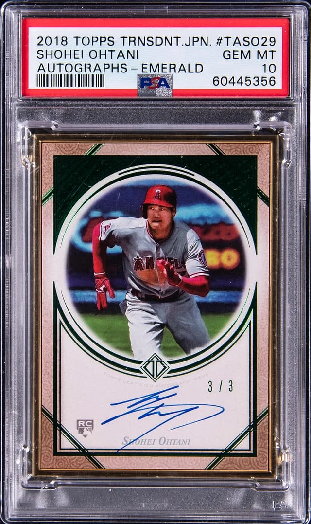 2018 Topps Shohei Ohtani Transcendent Collection Japan Autographs Red #TA-SO29 card image