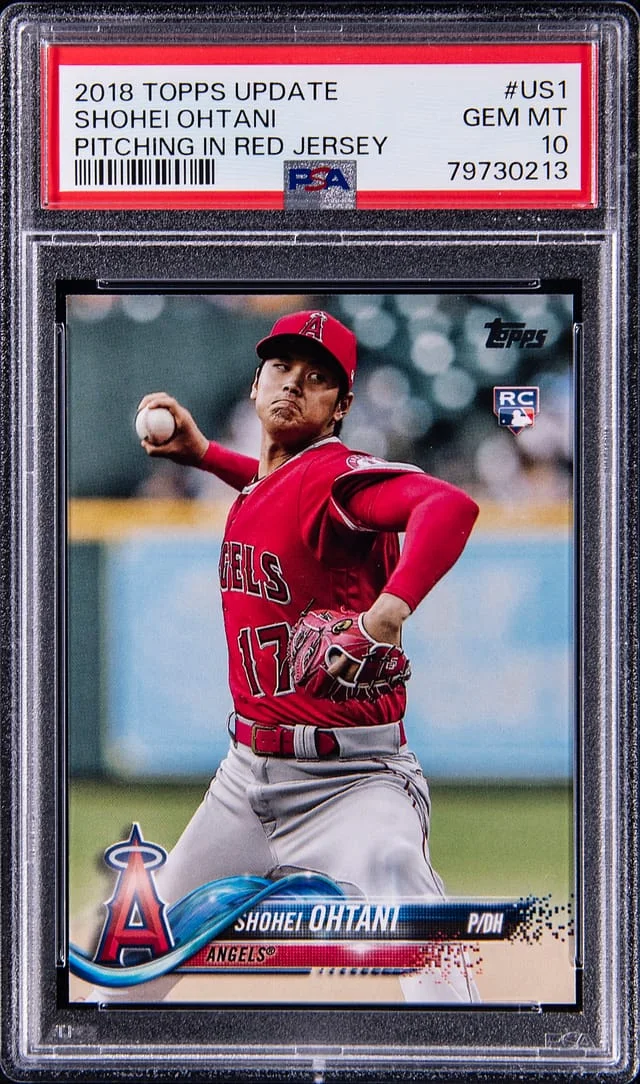 2018 Topps Shohei Ohtani Pitching Red #US1 card image