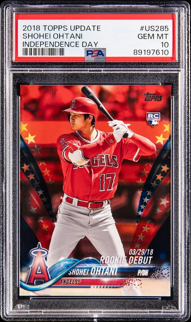 2018 Topps Shohei Ohtani Independence Day #US285 card image