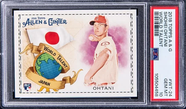 2018 Topps Shohei Ohtani Alen & Ginter World Talent #WT-24 card image