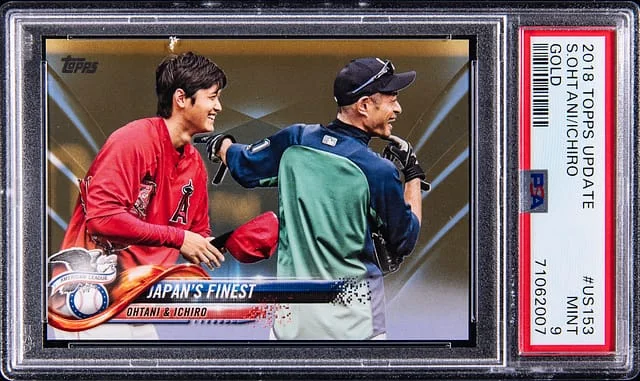 2018 Topps Shohei Ohtani/Ichiro Gold #US153 card image