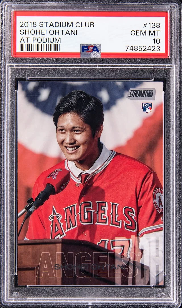 2018 Topps Stadium Club At Podium Shohei Ohtani #138 card image