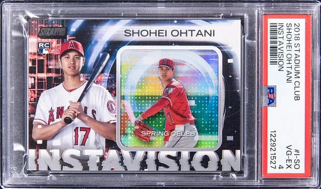 2018 Topps Stadium Club Shohei Ohtani Instavision #I-SO card image